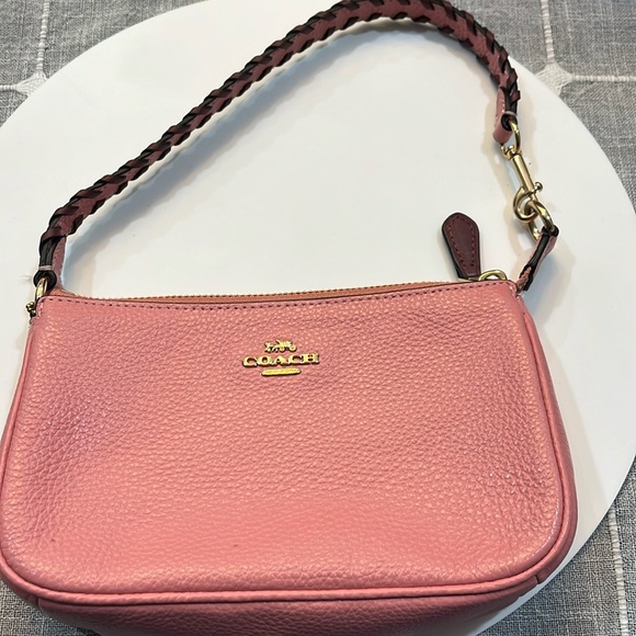 Coach Bags Coach Pink Pebble Whipstitch Leathergold Chain Purse